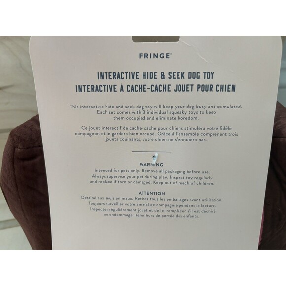 Fringe | Dog Toys Set Give Me Some Sugar & 3 Mini Squeakers Chocolate Shape - Picture 7 of 7